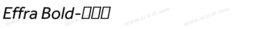 Effra Bold字体转换